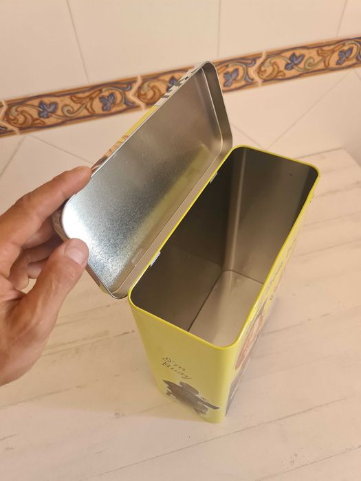 Caixa Cereais Vintage Kellogg's em Metal | Vintage Kellogg's Metal Cereal Tin