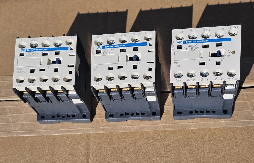 Lote 3 Contactores Telemecanique K-Line (LC1K09 / LP1K09 / LP4K09)