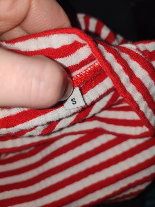 Koszulka, bluzka w czerwone paski Only S