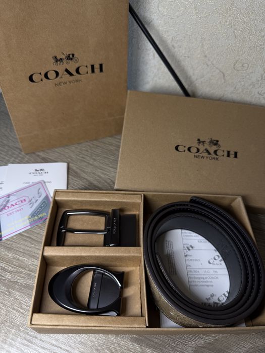 Ремінь Coach з двома пряжками