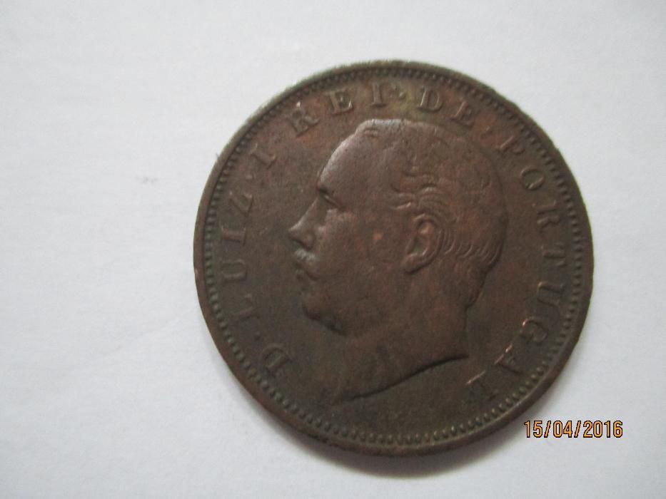 moedas 20 reis carlos 1 e d luiz 1