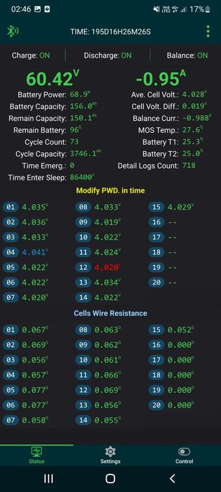 Інвертор 5,6kw + АКБ NMC 8kw, 48V, 156AH (15 s2p) +  BMS