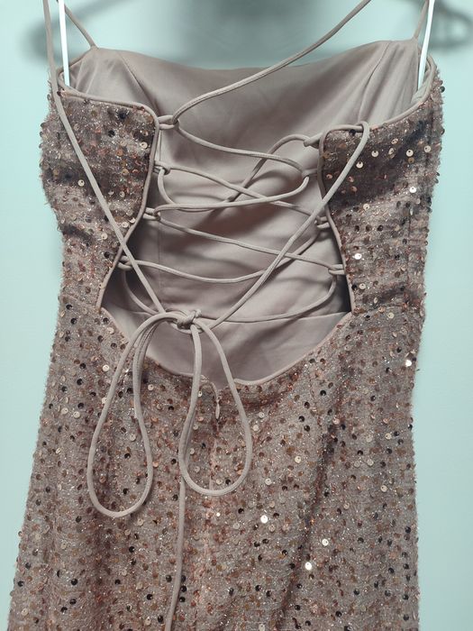 Długa sukienka cekiny