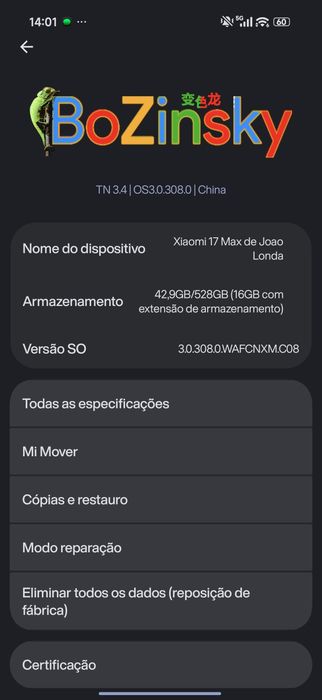 xiaomi 17 max branco de 12/512 na caixa como novo, apenas 11 ciclos de bateria para trocas com acerto meu ou da outra pessoa ou  venda direta