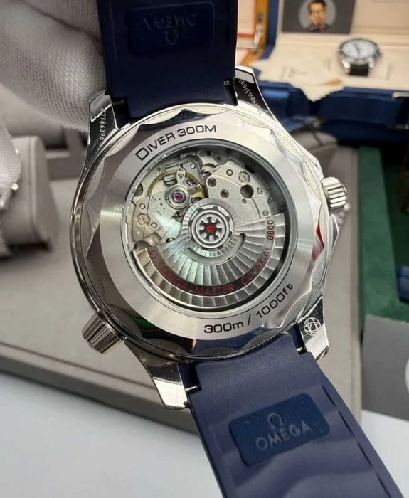 Часы наручные премиум Omega Seamaster Blue