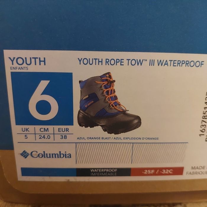 Зимові сапоги Columbia Rope Tow III Waterproof