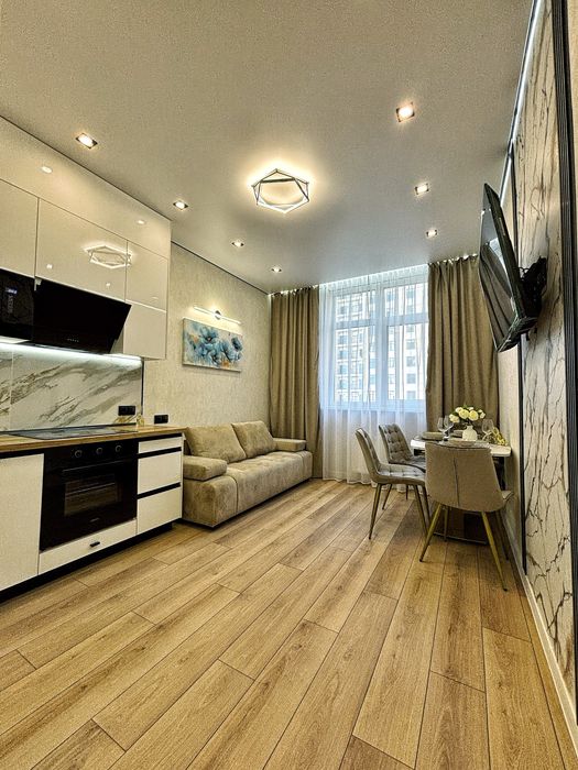 Терраса 1-комнатная квартира с ремонтом ЖК 61 Жемчужина/Краснова/Море