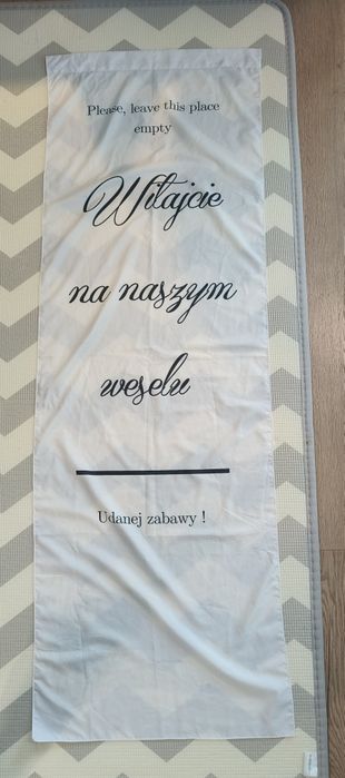 Materiał ślubny - Witajcie na naszym weselu