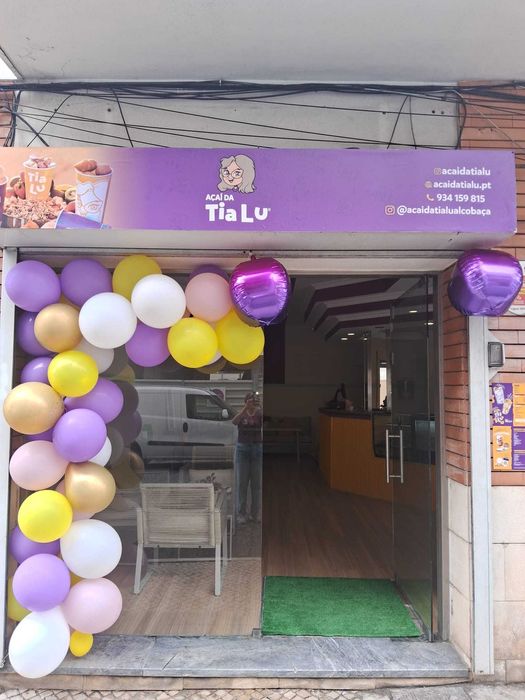 Oportunidade de negócio na franquia Açaí da Tia Lu em Alcobaça.