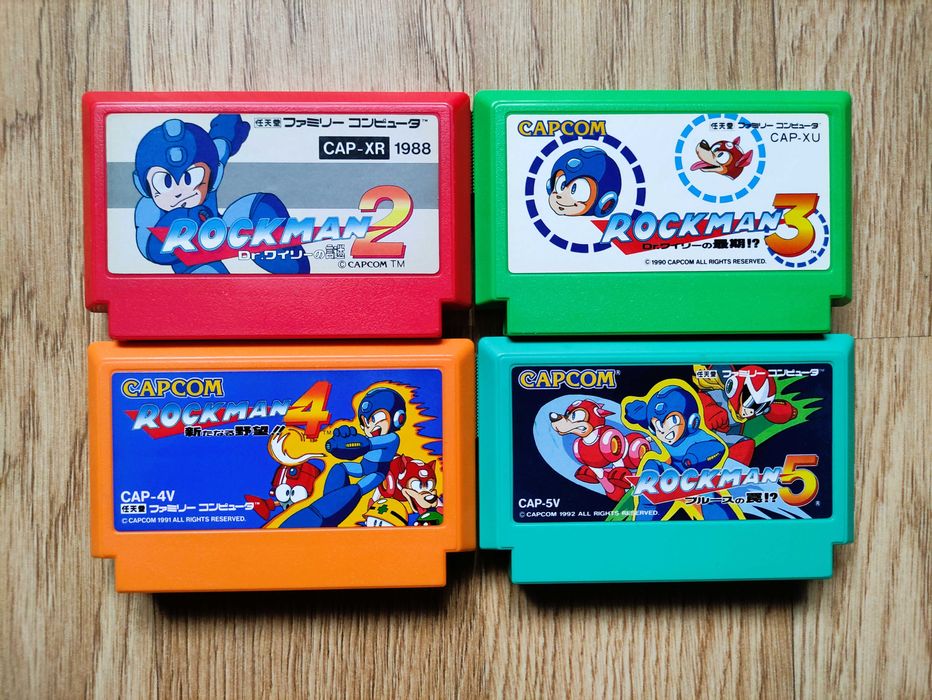 Картриджі Rockman для famicom, денді