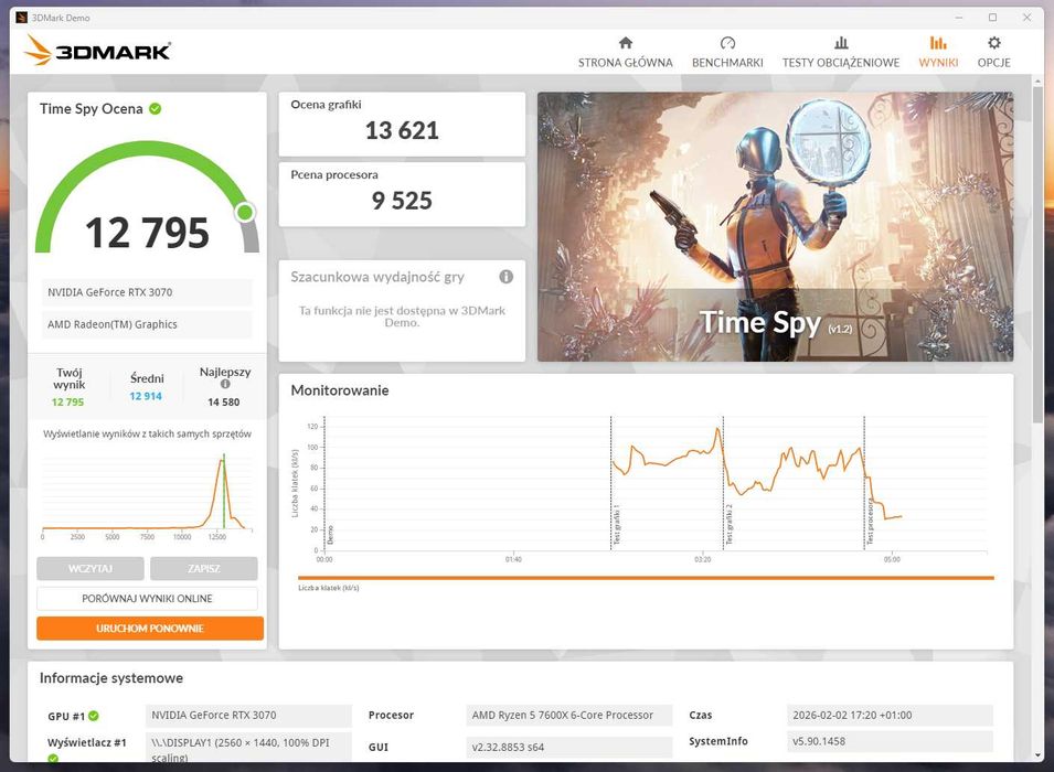 [PEŁNY KOMPLET] RTX 3070 MSI gaming x trio