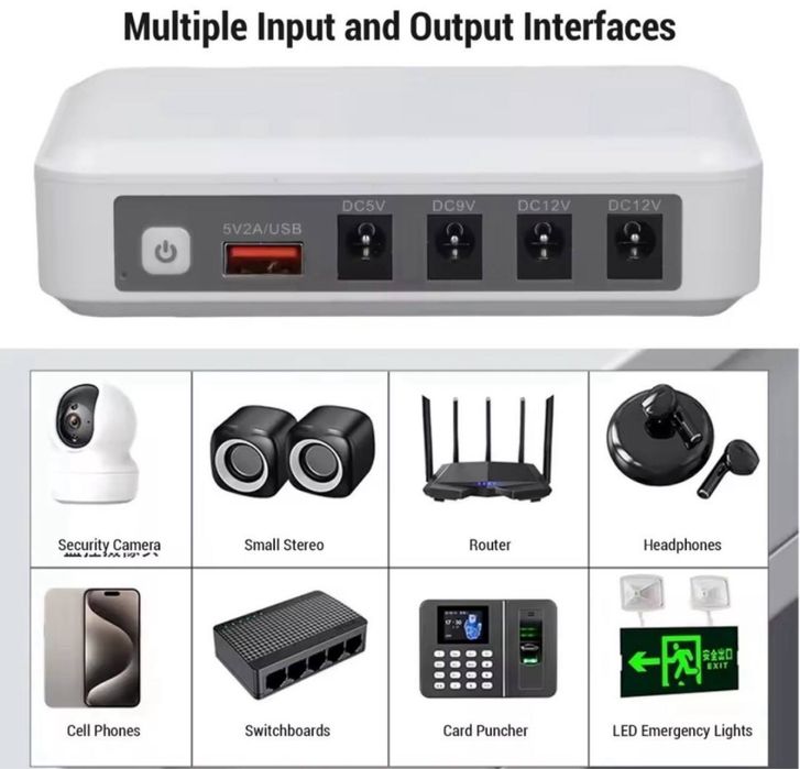 Mini UPS 5v 9v 12v usb 6000mah