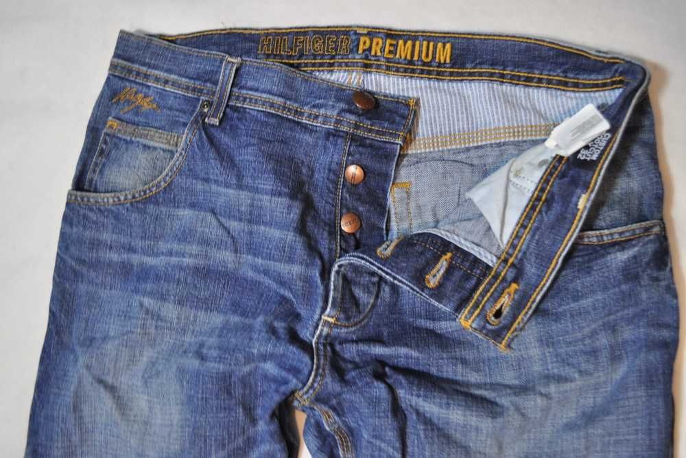HILFIGER PREMIUM L 90cm 3232 męskie spodnie jeansowe bootcut s6v Tommy