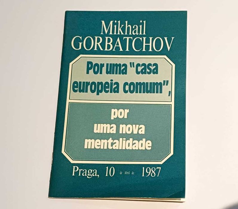 Livro Por uma casa europeia comum, por uma nova mentalidade,Gorbatchov