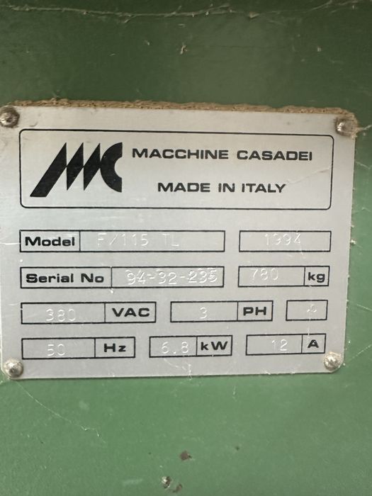 Tupia Macchine CASADEI F 115