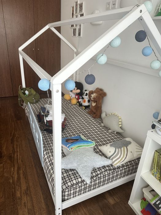 Cama tenda montessori kids house