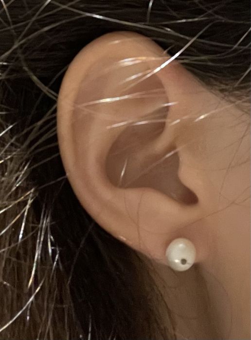 Conjunto em pérolas e prata