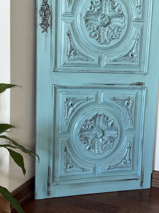 Antiga porta de madeira para decoração 135x50cm
