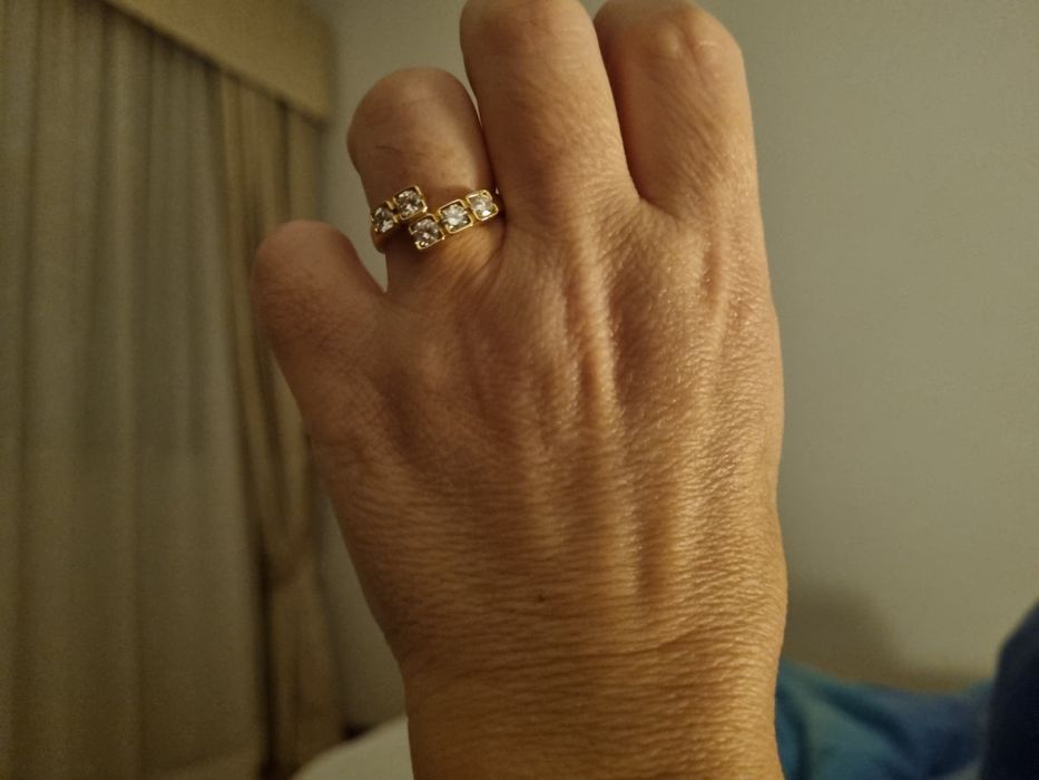 Anel de diamantes com talhe de brilhante