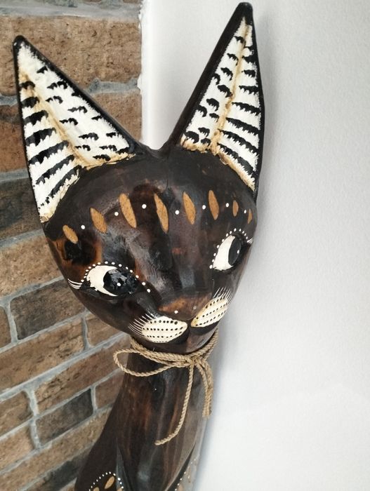 Estátua em formato de gato