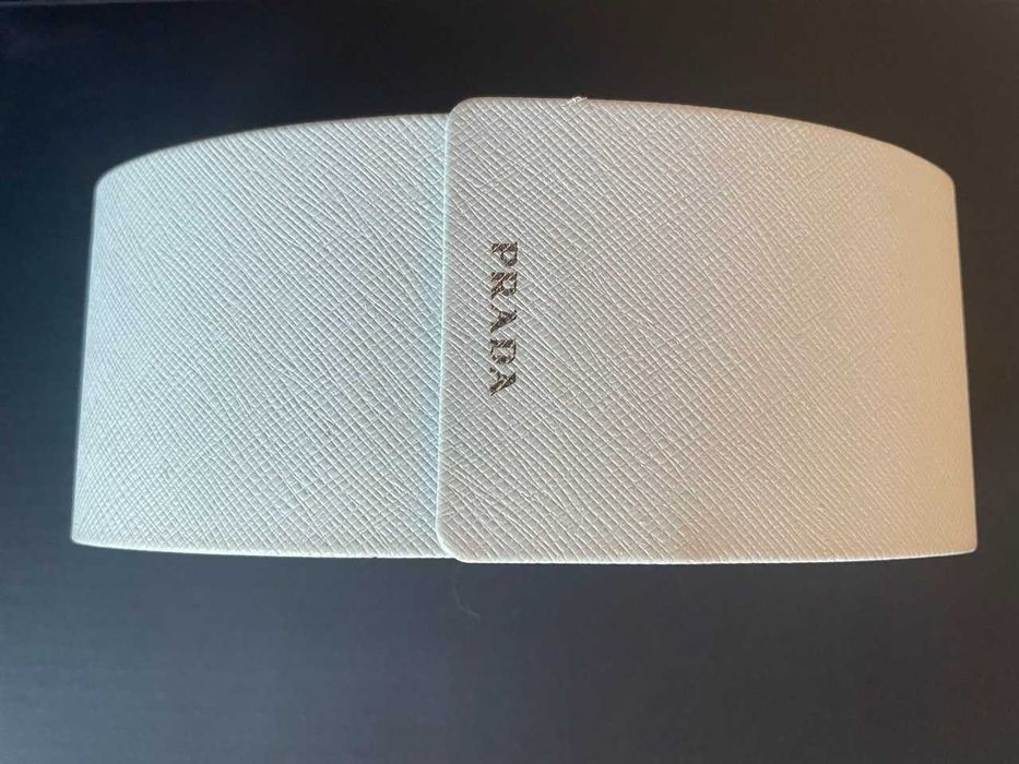 Футляр для окулярів PRADA Saffiano, білий — оригінал