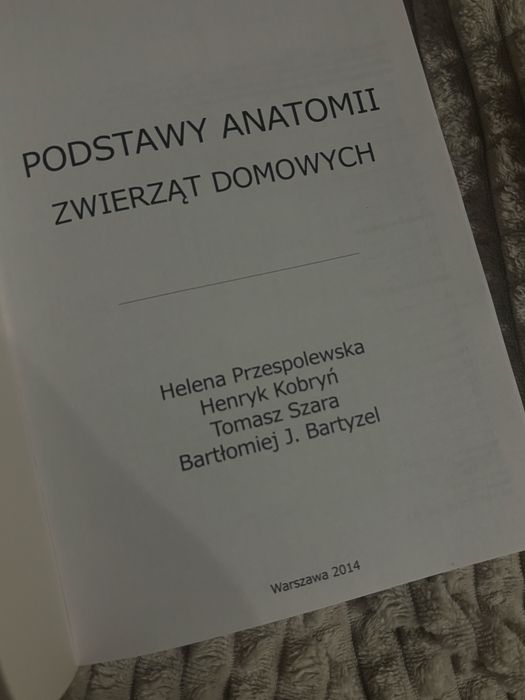 podstawy anatomii zwierząt domowych