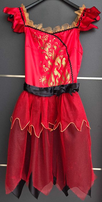 Strój karnawałowy przebranie diablica 146/152 Halloween diabełek