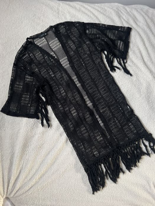 Narzuta plażowa ażurowa z frędzlami M Reserved