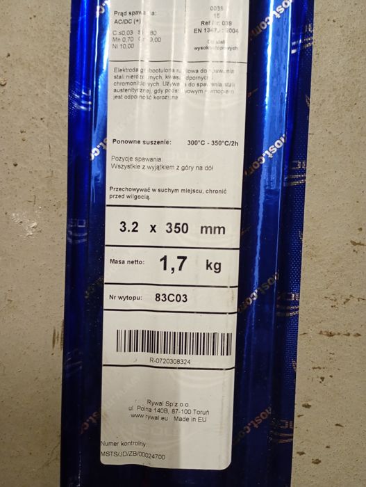 Elektrody do stali nierdzewnej Most 3.2
