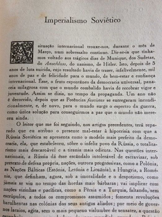 Brotéria. Revista contemporânea. de cultura, 1946. Ver sumário