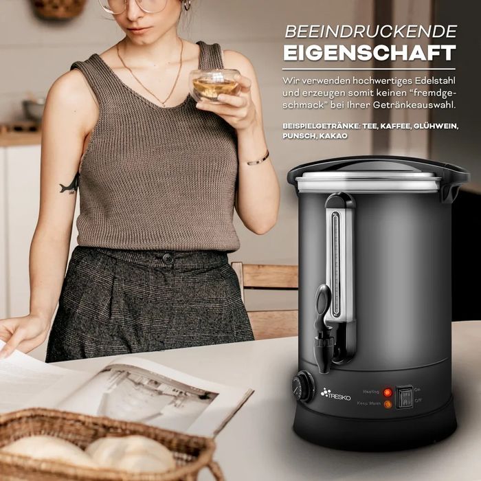 Tresko Czajnik do grzanego wina Grey6.8 L/1500W.
