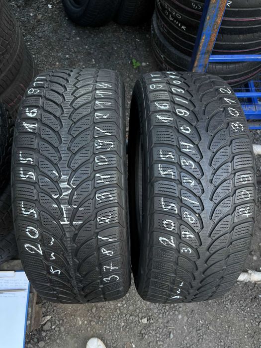 2 szt. opony używane zimowe 205/55r16 91T Bridgestone Blizzak LM-32