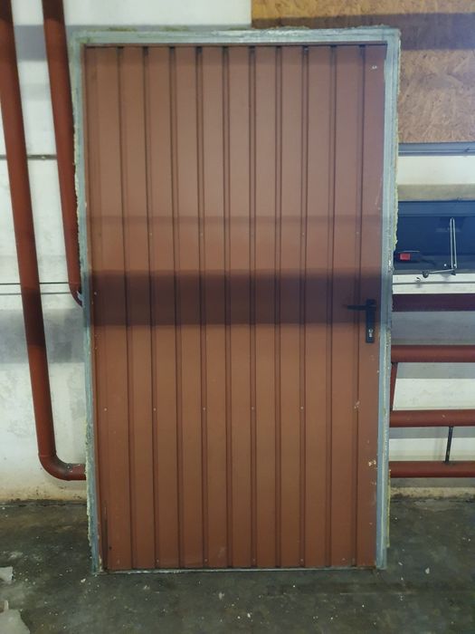 Drzwi 120cm do garażu ocieplone 5 cm styropianu