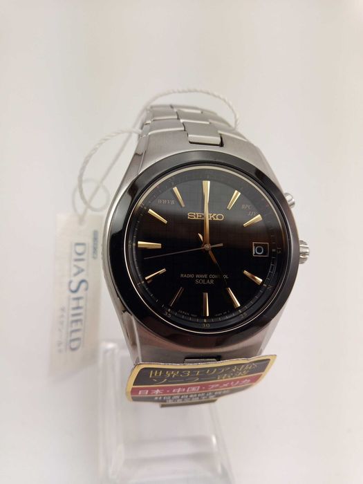 Мужские часы Seiko Solar SBTM083 титан радиоконтроль сапфир Japan made