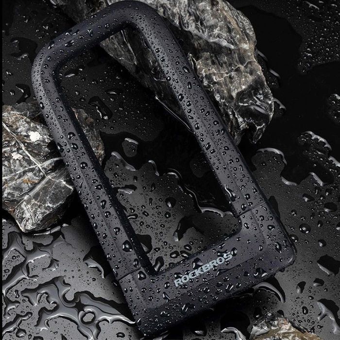 Zapięcie rowerowe na kluczyk Rockbros RKS626 U-lock - czarne