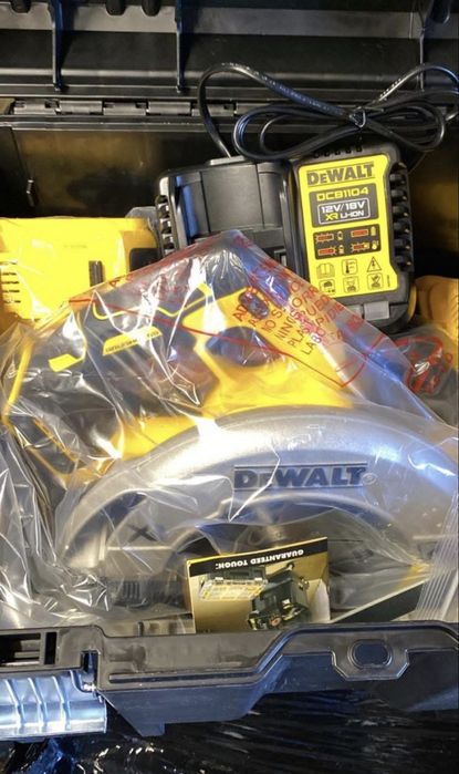 Pilarka dewalt dcs572 pod szyne 2 x 5 ah oryginaona