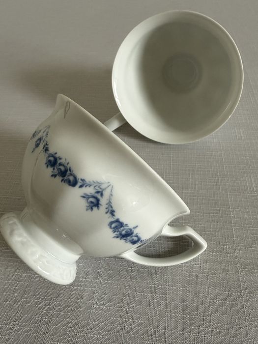 Filiżanki Rosenthal Biala Maria Blau