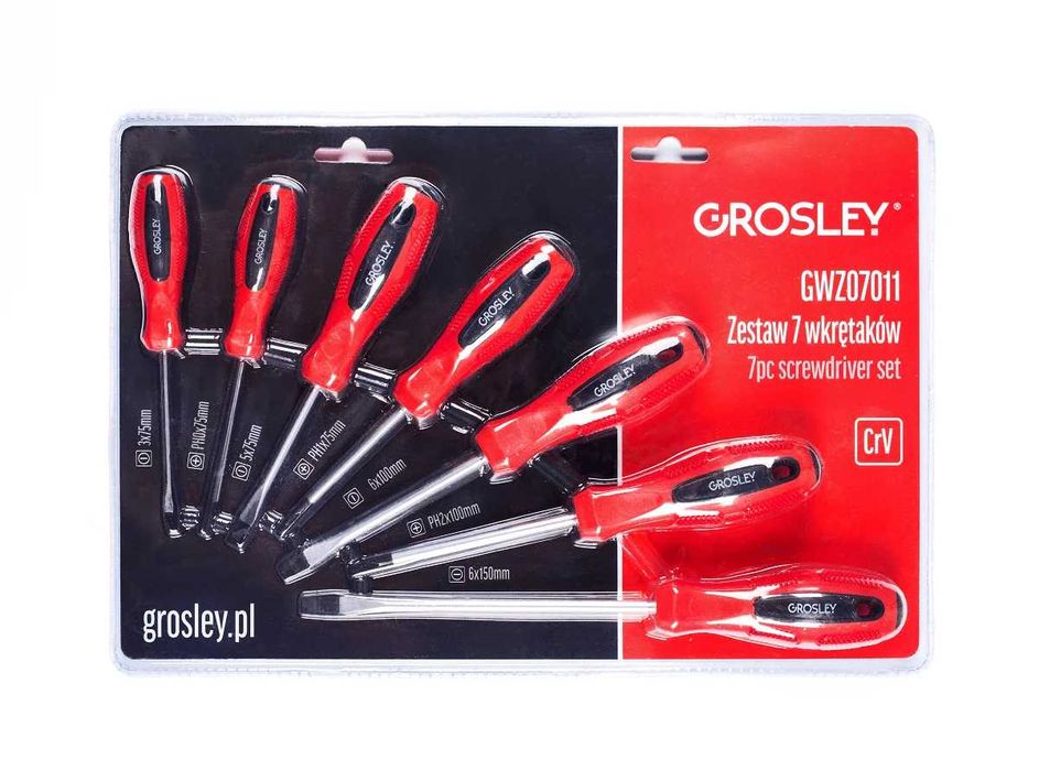 Zestaw 7 wkrętaków Grosley