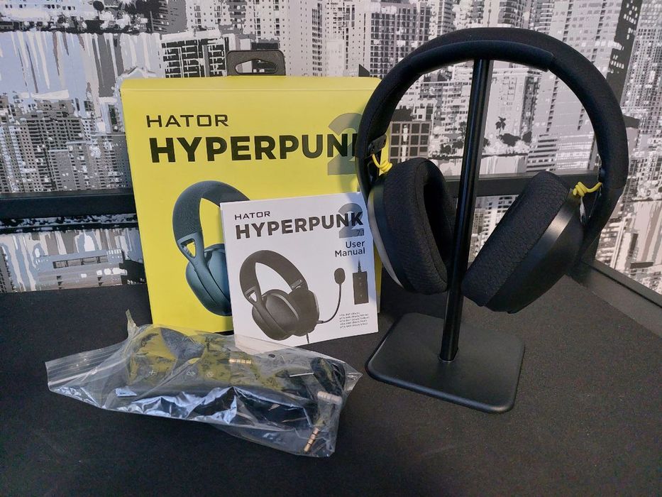 У наявності ігрові навушники  HYPERPUNK 2 провідні та без провідні