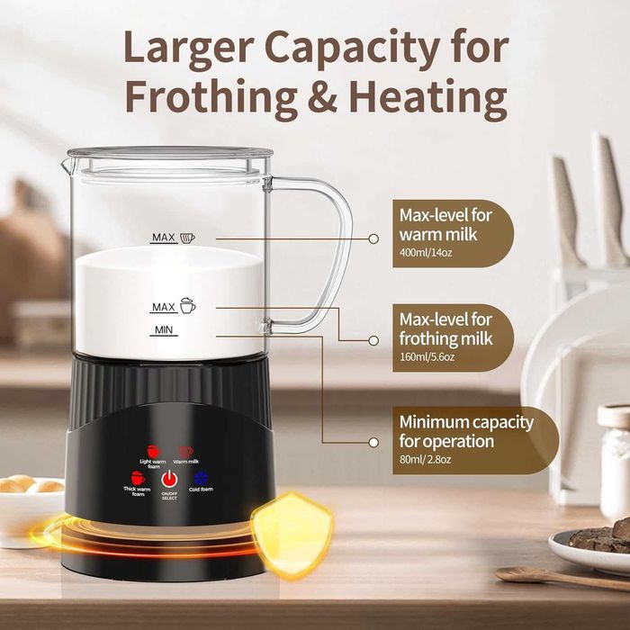 Електричний спінювач молока капучинатор OMISOON 4 в 1