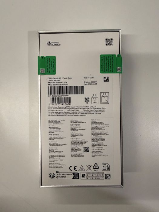 Oppo reno 16 5g 8gb/512gb