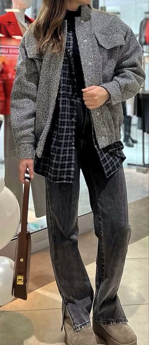 Бомбер шерстяний в стилі zara S.Original  S