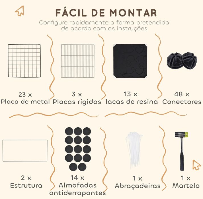 Parque para Coelho Anão - NOVO - PORTES GRÁTIS