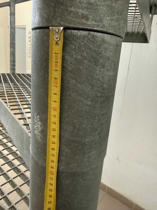 SCHODY spiralne  fi 214cm / wys. 484cm