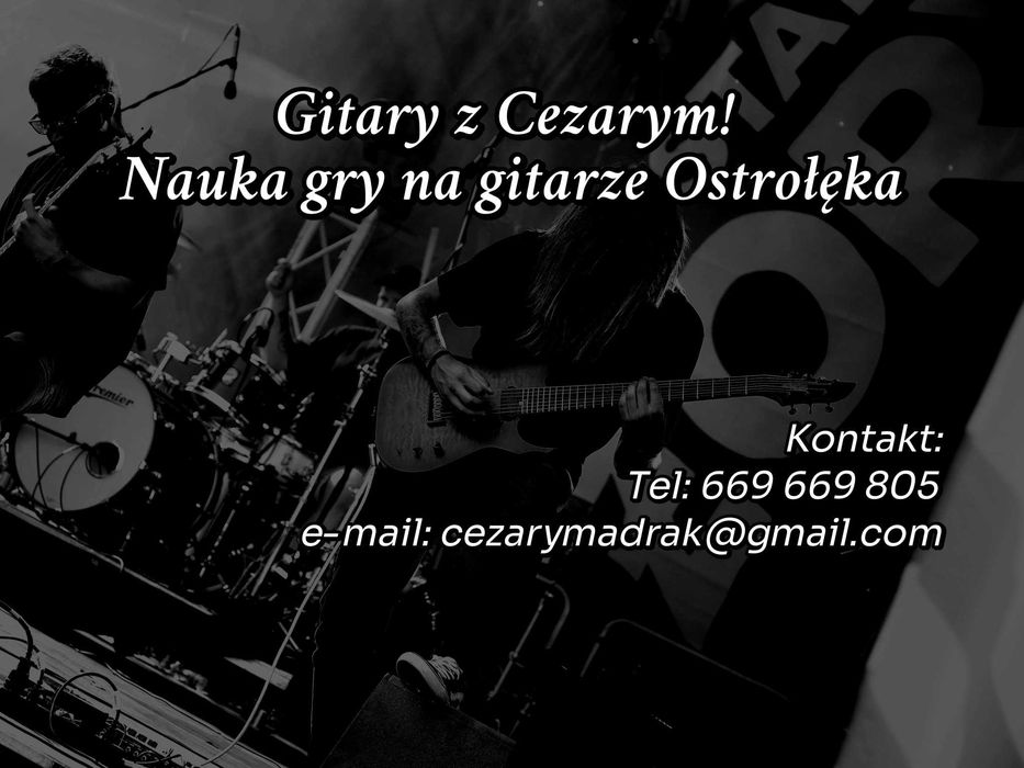Gitary z Cezarym - Nauka gry na gitarze Ostrołęka (Nauka i Serwis)