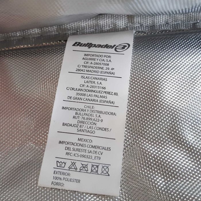 Capa de Transporte Protecção Raquete Padel BullPadel Proline Thermo Pocket