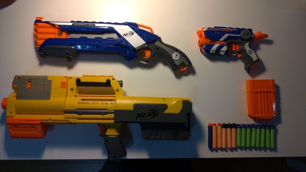 3 Nerfs e munições