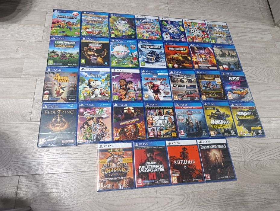Zestaw 32 NOWE gry w folii na ps4 oraz ps5