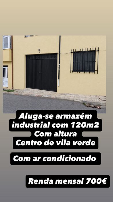 Aluga-se armazem 120m2  preço 700€