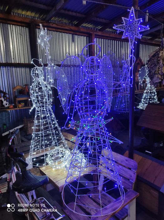 Новорічні олені. Ангели. Сніговики. Санки. Зірочки. Шари. Ялинки.